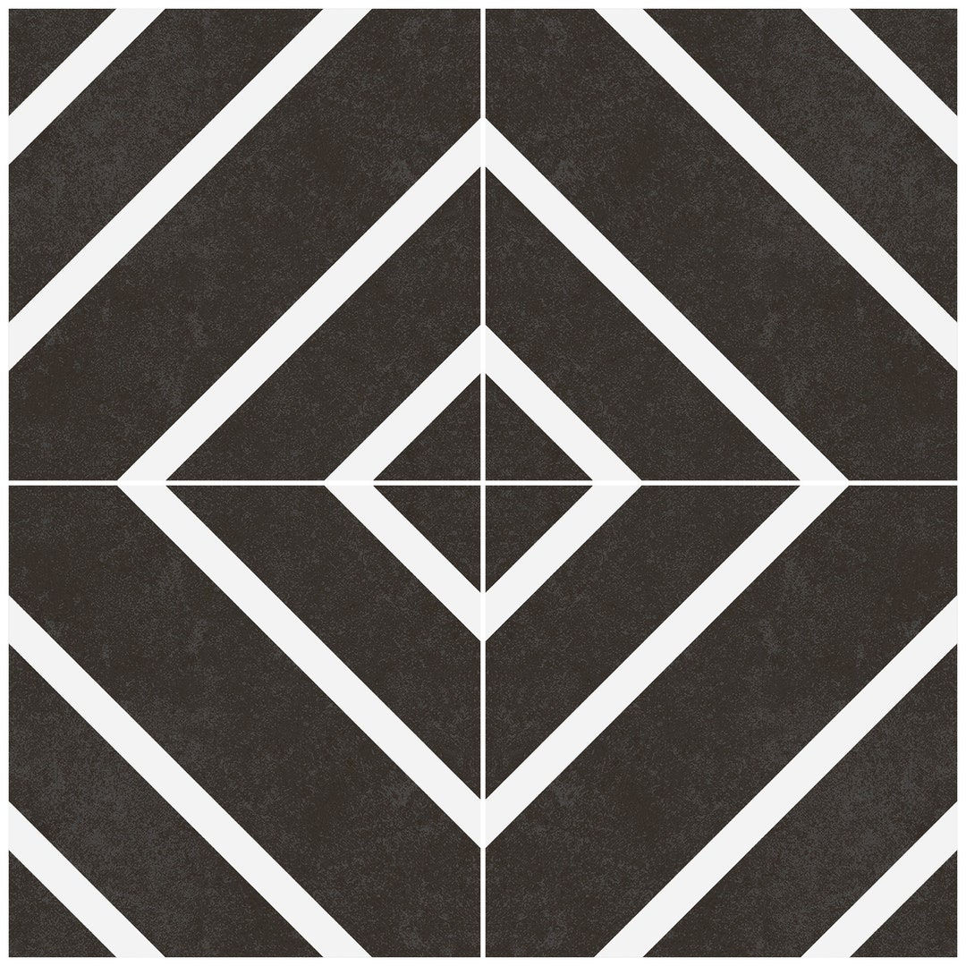 Black Diamond Vinyl Floor Tile Sticker Pack Director Tile Etsy