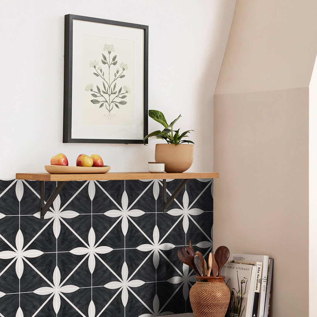 Quadrostyle Kitchen and Bathroom Splashback - Removable Vinyl Wallpaper ...