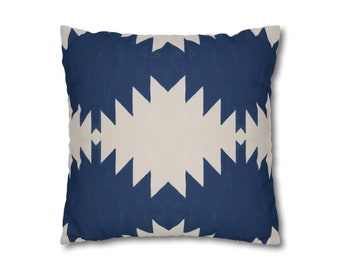 Geometric Pillow Cover Microsuede Double Sided Decorative Cushion Cover Montecito Tile Pattern Throw Cushion Modern Sofa Decor