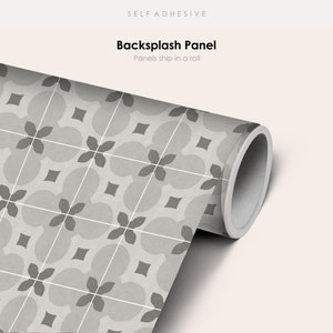 Quadrostyle Kitchen and Bathroom Splashback - Removable Vinyl Wallpaper - Raspail - Peel & Stick