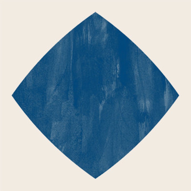 Mexican Diamond Wallpaper in Indigo Blue Removable Vinyl Etsy