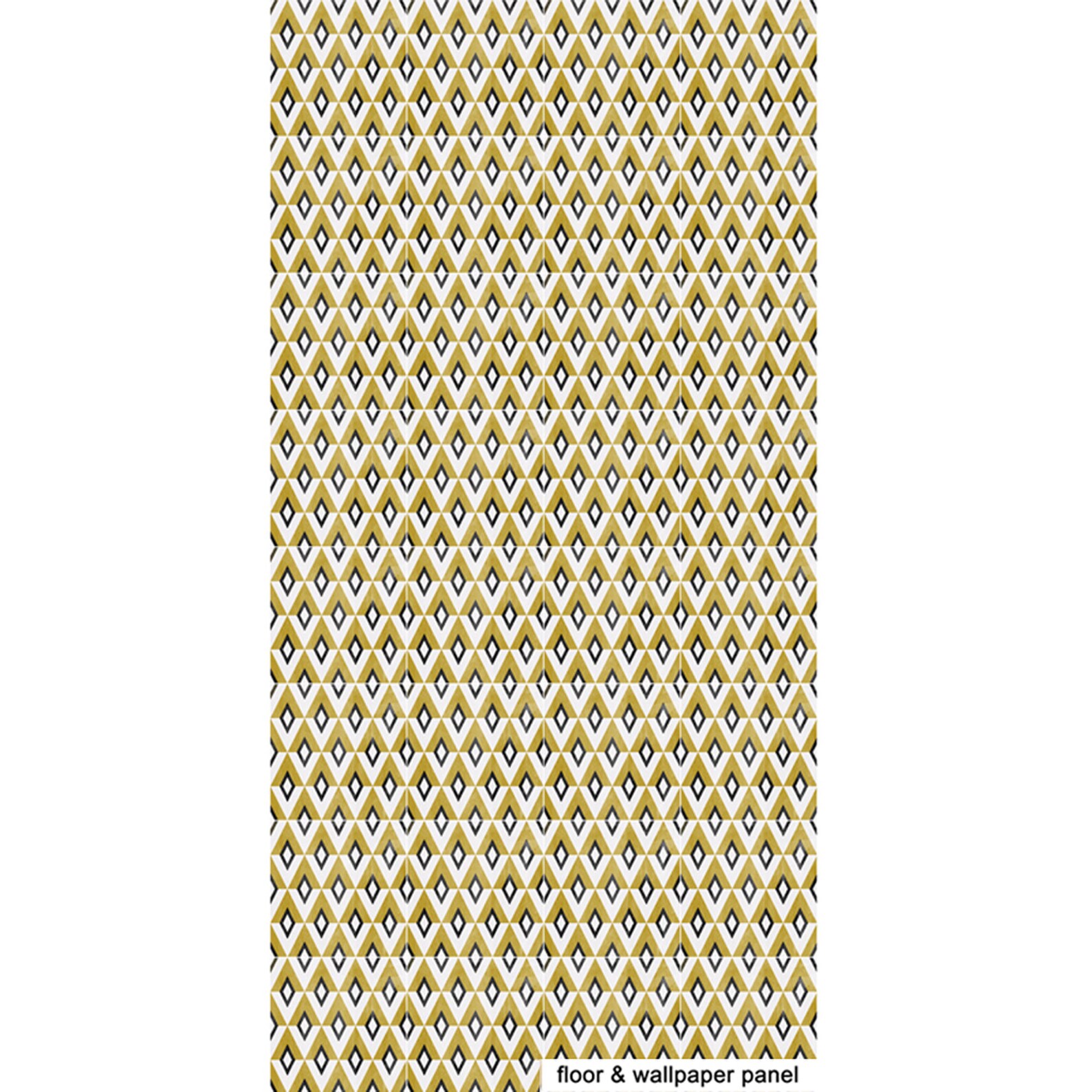 Geometric Diamond Wallpaper in Ochre Removable Vinyl Wallpaper Etsy