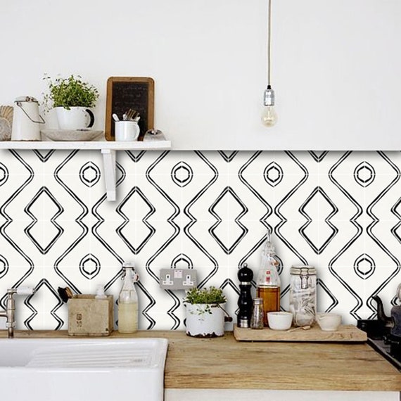 Berber Inspired Harlow Wallpaper In Black Matte Removable Etsy etsy