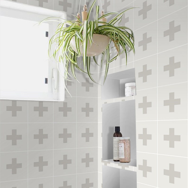 Tile Stickers Tiles For Kitchen Bathroom Back Splash Floor Image 0