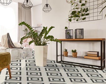 Quadrostyle Tile stickers - Tiles for Kitchen/Bathroom Back splash - Anti-Skid Laminate Floor Decal - Zeus