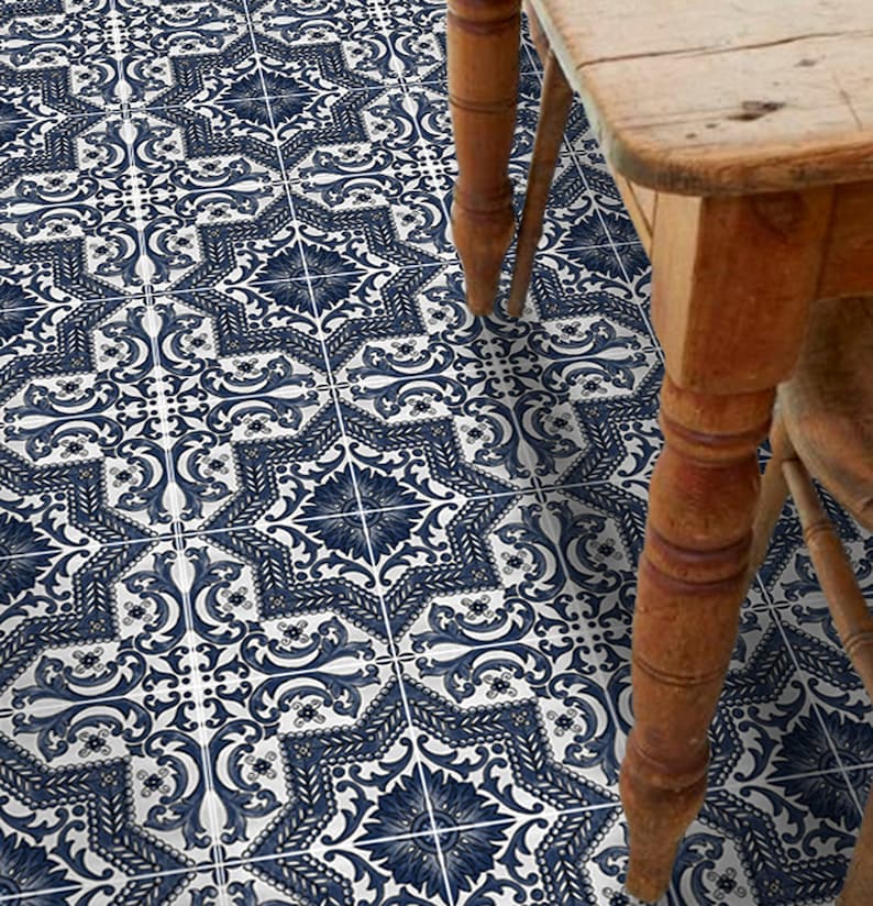 Vinyl Floor Tile Sticker Floor decals Provence Hand Etsy