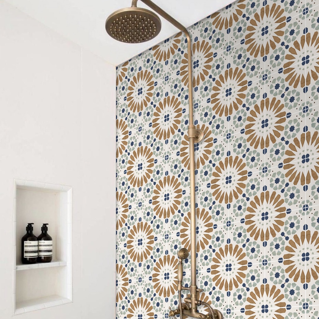 Quadrostyle Kitchen and Bathroom Splashback - Removable Vinyl Wallpaper ...
