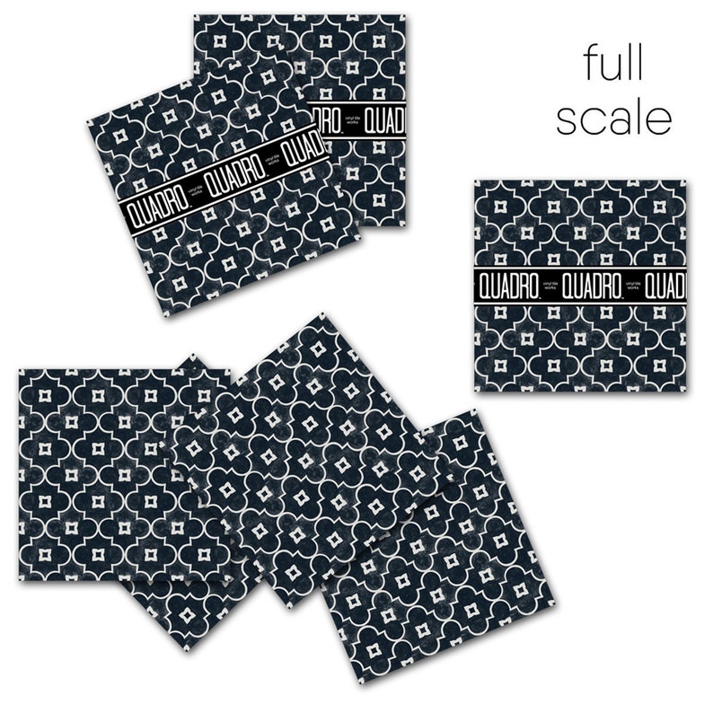 Floor decals Arabelle Tile Sticker Pack in Black Tile Decals Tiles for KitchenBathroom Back splash
