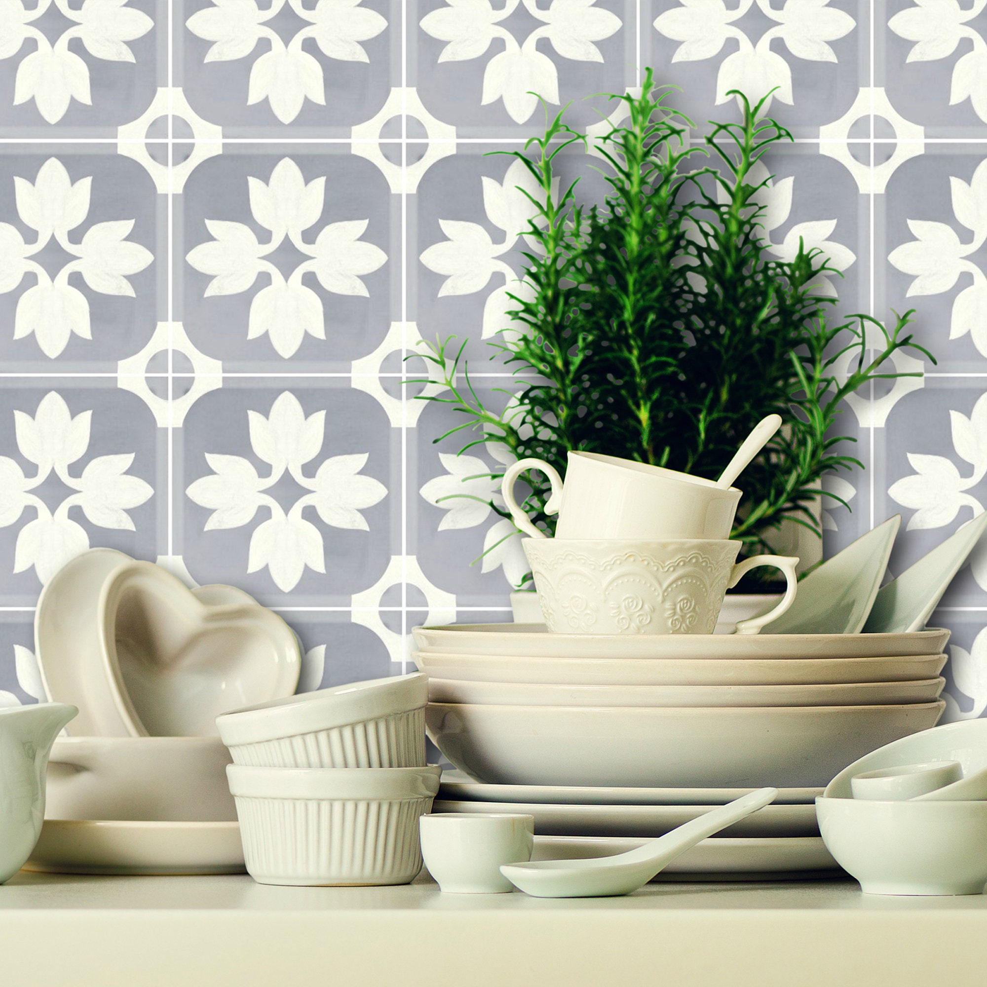 Quadrostyle Tile Stickers - Tiles for Kitchen/bathroom Back Splash ...