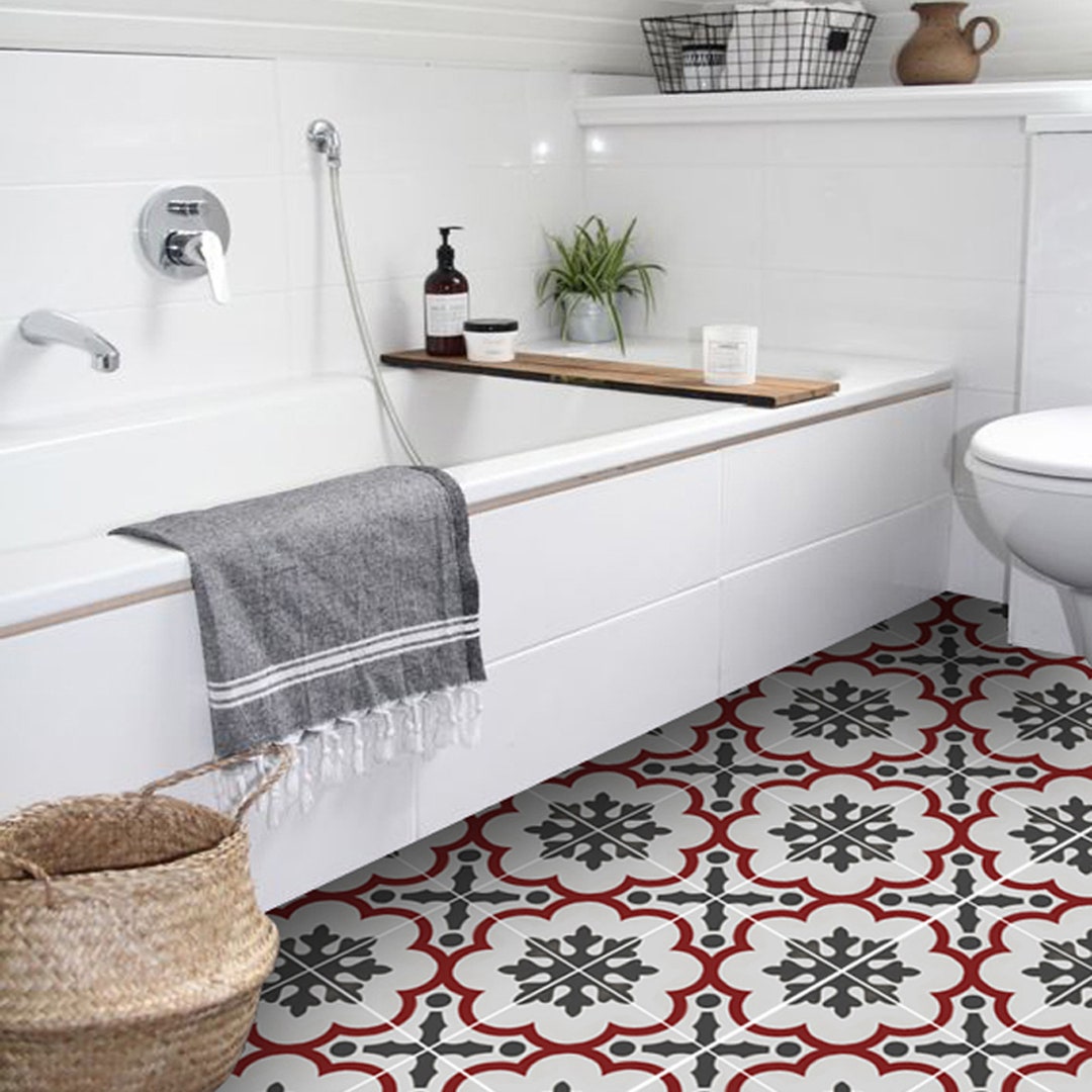 Tile Stickers Tiles for Kitchen/bathroom Back Splash Floor Decals patchwork  Mix Eclectic 60 Tile Sticker Pack 