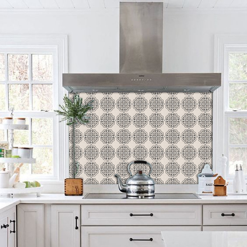 Kitchen and Bathroom Splashback Removable Vinyl Wallpaper | Etsy