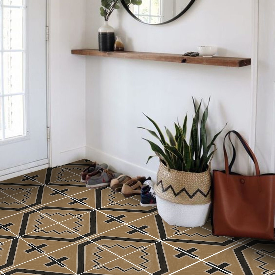 Quadrostyle South Western Tile Stickers - Mustard Tiles for Kitchen ...