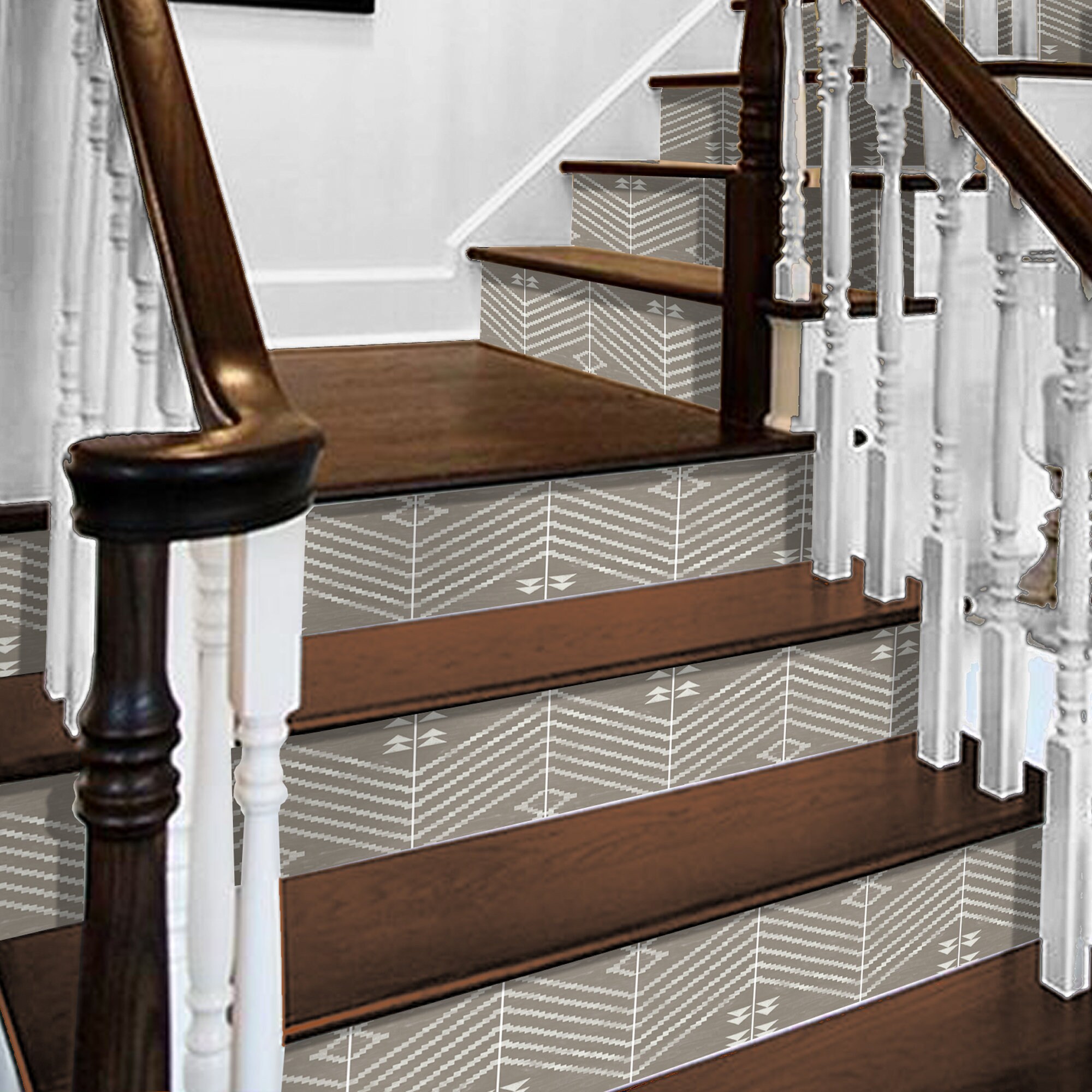 Contremarche Autocollants Décor Carreau Laguna 6 Pièces