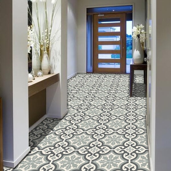 Bathroom Floor Tile Stickers Etsy