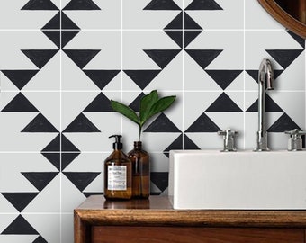Quadrostyle Tile stickers - Tiles for Kitchen/Bathroom Back splash - Anti-Skid Laminate Floor Decal - Bastille