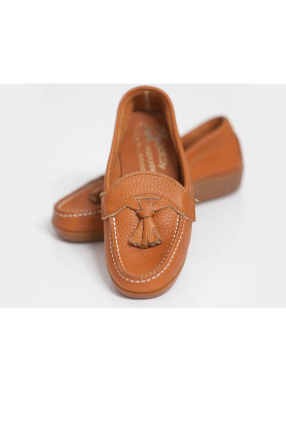 Vintage Quoddy Maine Tassel Moccasins • Womens Siz