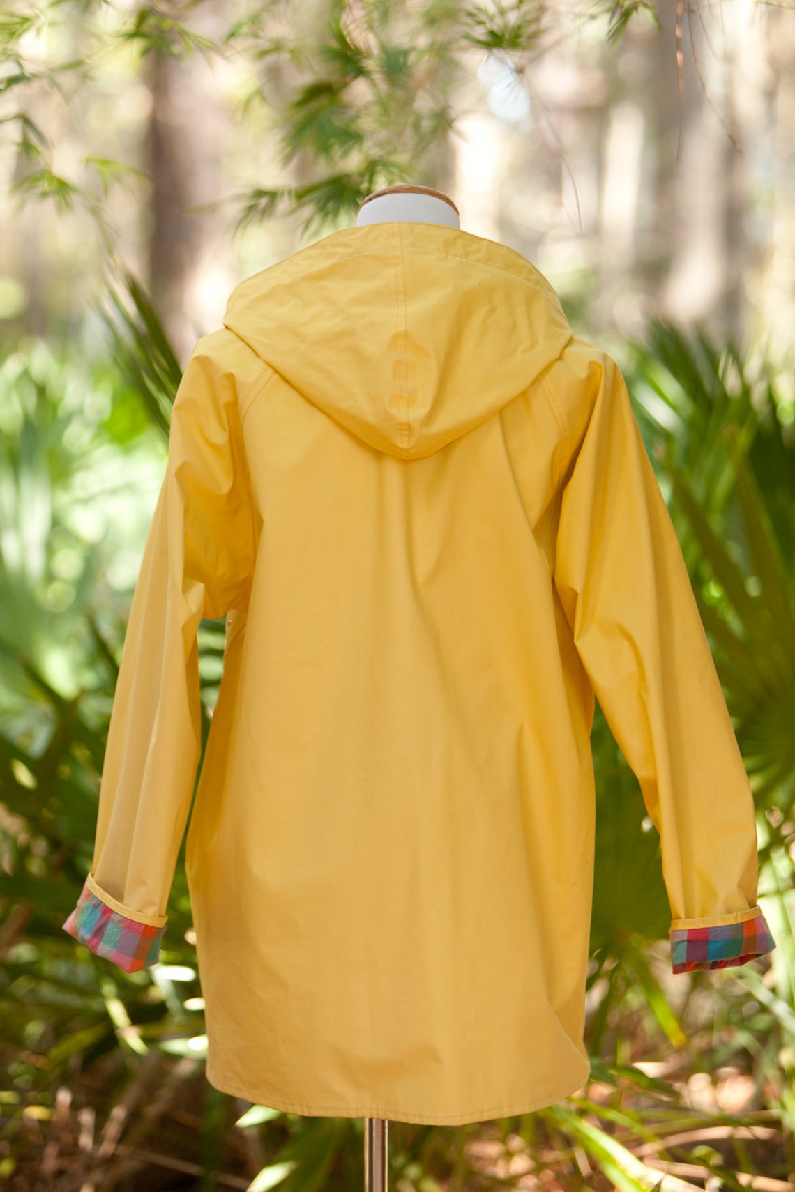 Vintage 70's Misty Harbor Yellow Rain Coat with Hood // Etsy