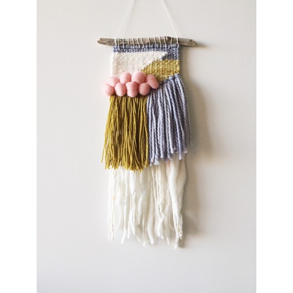 Touch of Pink Woven Wall Hanging