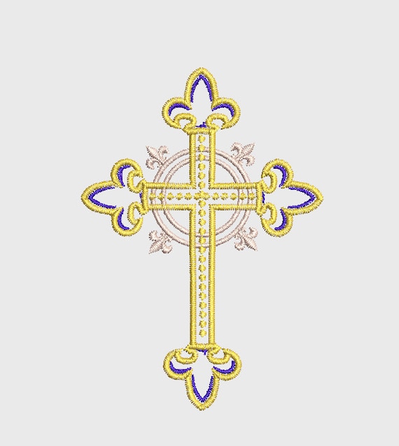 Cross Embroidery Design for Machine Embroidery INSTANT Etsy