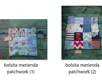 Patchwork Tasche Mittagessen