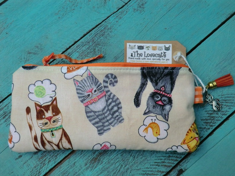 Pencil case, multi-function Cats in colours image 4