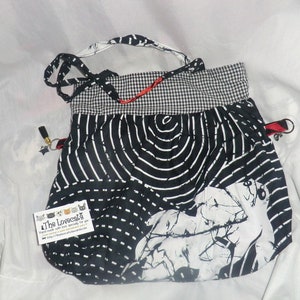 Big bag in black and red with white imagem 2