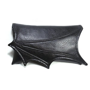 Vegan Leather Wallet - Gothic Wallet - Bat Wallet