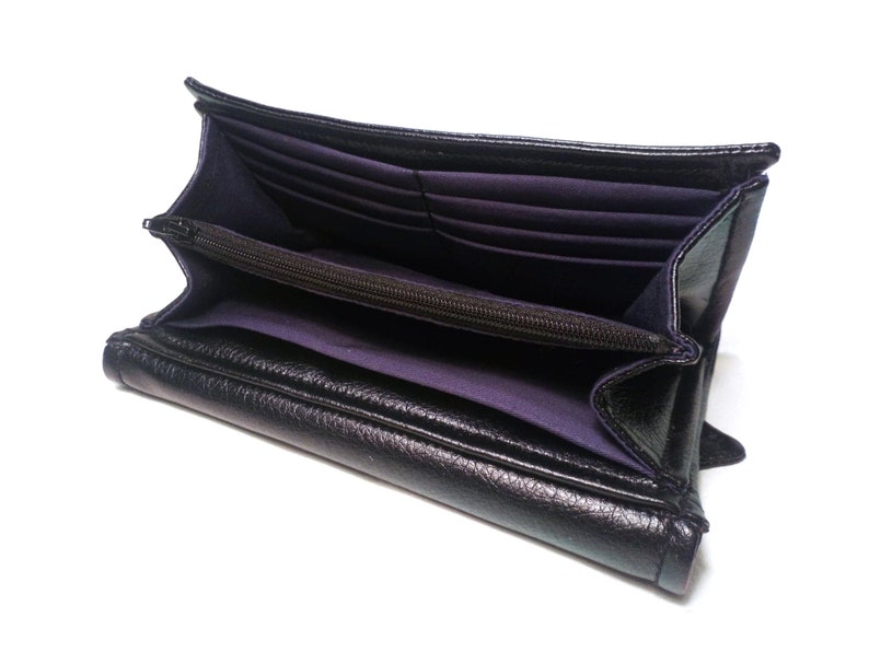 Black Wallet Clutch Necessary Clutch Wallet Accordion Etsy