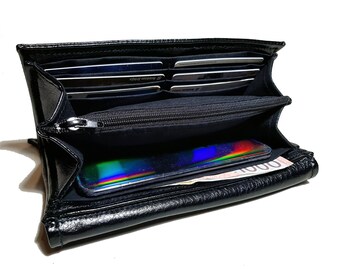 ★NlCK&NlCOLE★ CRYSTAL ACCORDION WALLET_BLACK Smart Accordion Wallet™ - Black – Storus
