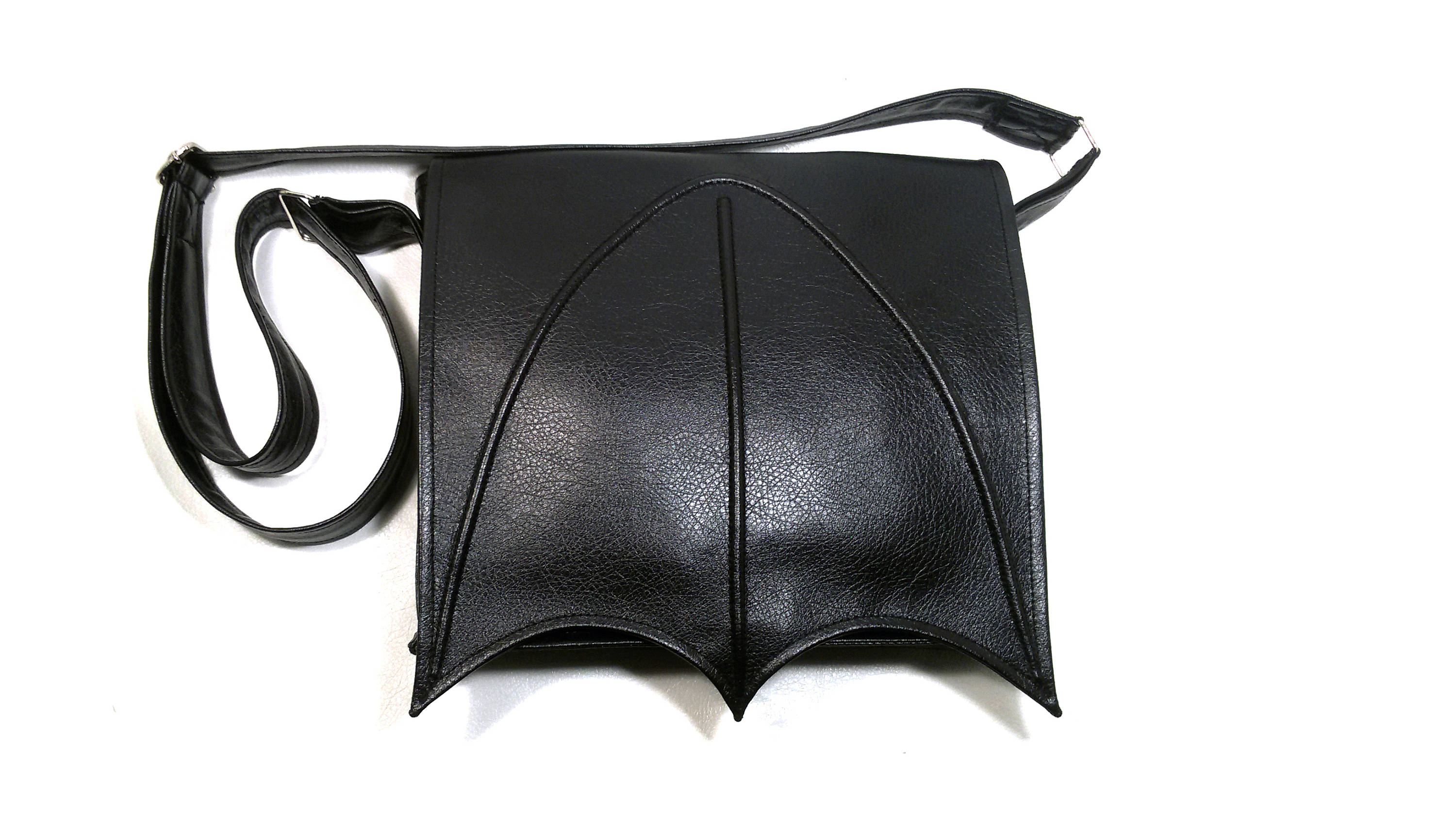 Black Faux leather bat wing bag Gothic shoulder bat wing bag Etsy