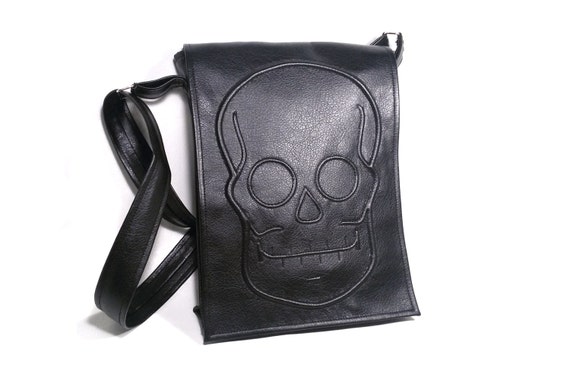 black skull bag
