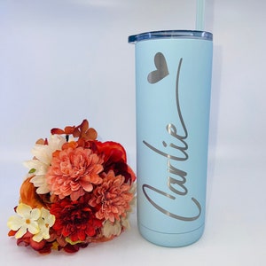 Custom Personalized Name Tumbler Girl&#39;s Trip Tumbler Cup Straw Bridesmaid Gift Wedding Mothers Day Birthday Cup  Matte Tumbler