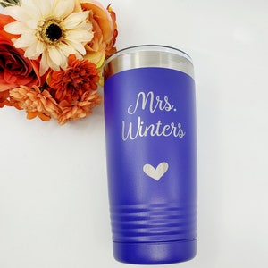Insulated Coffee Cup, Travel Mug, Personalized Coffee Cup, Custom Travel Mug for Coffee, Teacher Gift, Engraved Tumbler
