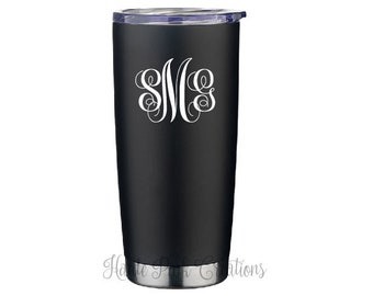 monogrammed coffee thermos