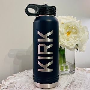 Personalized 32 Oz Stainless Steel Insulated Sports Water Flask