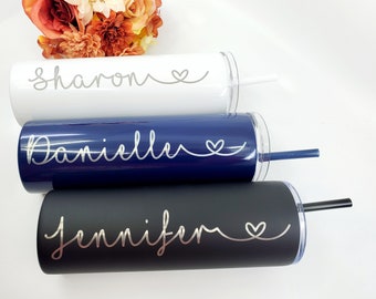 Personalized Stainless Steel Tumblers, Skinny Steel Tumblers, Personalized Tumblers, Insulated Cup, Gift for Teacher, Custom Cup