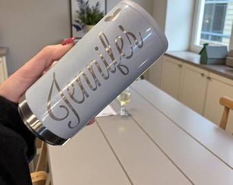 Personalisierter Slim Dosenkühler: Laser Gravierter Edelstahl-Getränkehalter