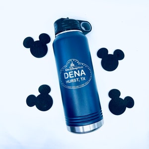 Personalized Water Bottle, Cast Member Name Tag, Disney Cast Member, Personalized Water Bottle, WDW, DCP Bottle, Insulated Bottle