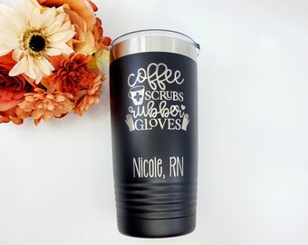 Nurse Coffee Tumbler, Nurse Mug, Nurse Cup, Christmas Gift, Registered Nurse Gift, Personalized Nurse Coffee Cup, Travel Mug