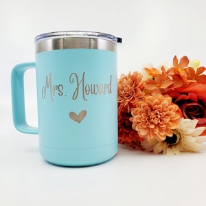 Personalized Teacher Travel Mug Insulated Tumbler Coffee Cup Gift