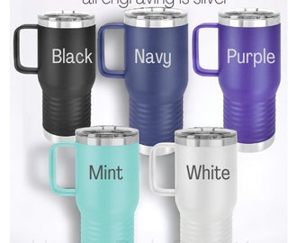 Tazza Termica Da Viaggio In Ceramica A Doppia Parete Personalizzata Fatta A Mano - Foto 10