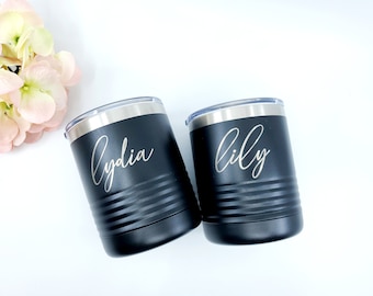 Vaso Lowball personalizado: Copa de cóctel personalizada, regalo para padrinos de boda
