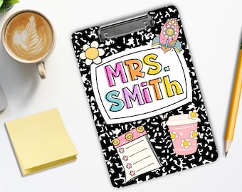 Portapapeles personalizado para profesores: Diseño de cuaderno de composición personalizado