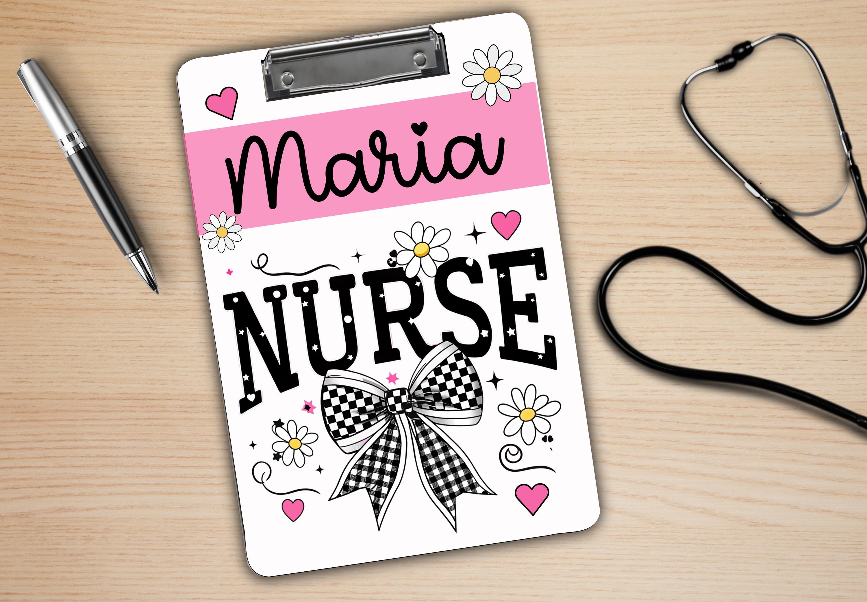 Personalized Nurse Clipboard: Sublimated Custom Name Medical Gift