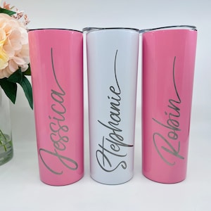 Engraved Cup, Personalized Tumbler, Insulated Tumbler, Iced Coffee Tumbler, Custom Tumbler with Straw, Teacher Gift, Bridesmaid Tumblers