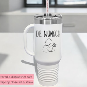 Tierarzt Geschenk, personalisierter Tierarzt Becher, Vet Tech Geschenk, Tierarzt Abschlussfeier, Tierarzt Assistent, Tierarzt Woche, Tierarzt Personal, Wertschätzung Tierarzt