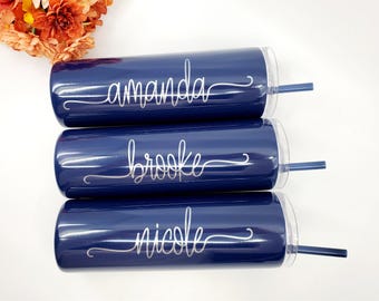 Personalized Stainless Steel Tumblers, Tumbler with Name, Birthday Gift, Personalized Tumbler, Personalized Cup, Engraved Stainless Tumbler