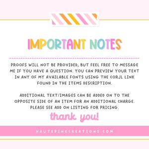 a note with the words important notes written on it