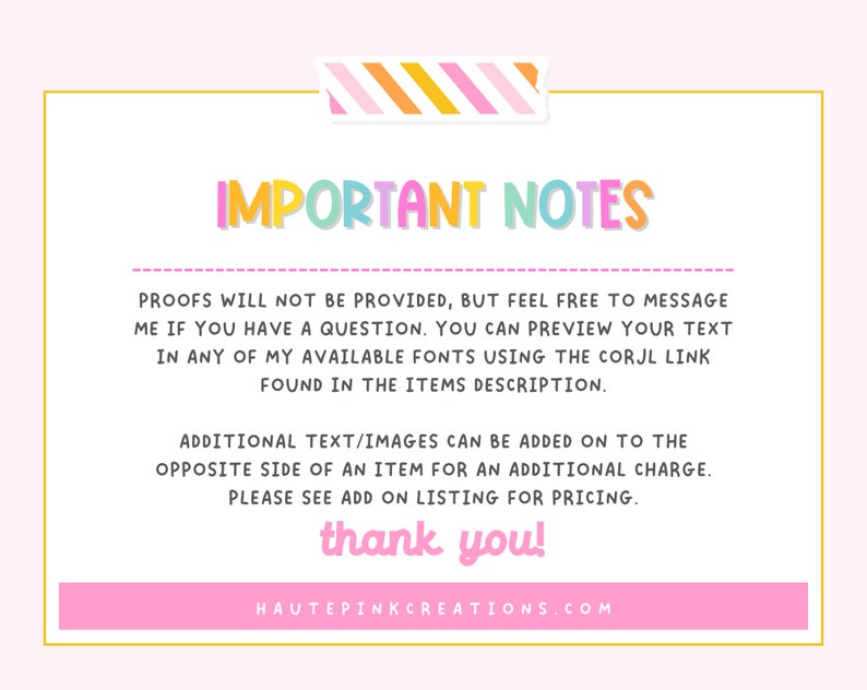 a note with the words important notes written on it