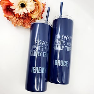 Family Vacation Tumblers, Vacation Cups, Family Tumblers, Cruise Vacation, Cruise Tumblers, Insulated Tumblers with Straw
